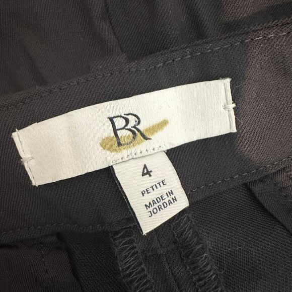 Banana Republic High Rise Modern Straight Siena Italian Wool Pant Black 4 - Picture 4 of 11